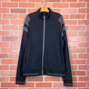 Men’s Lululemon Athletica Black Zip Up Varsity Track Jacket XL